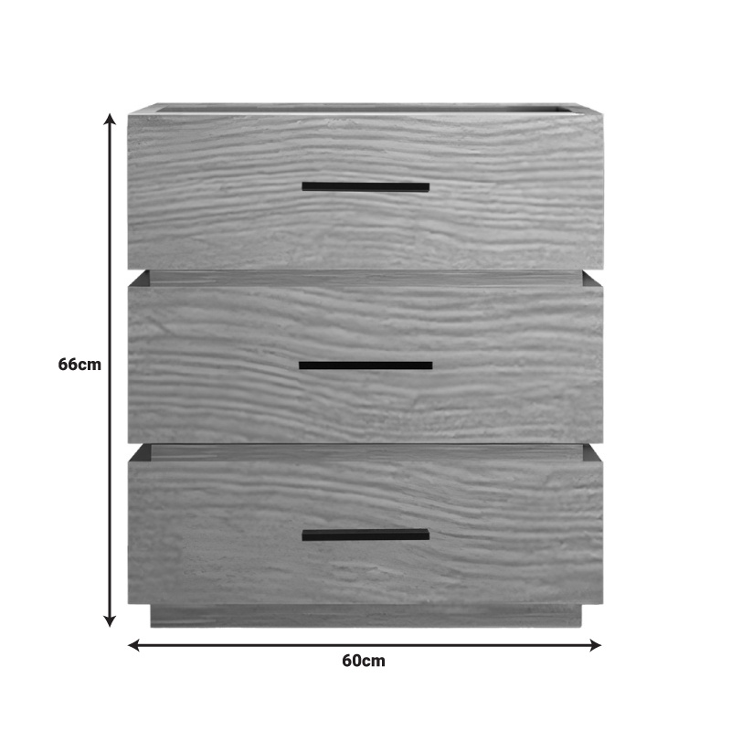 Noptiera Sonlen, Pako World, Stejar, MDF, 60x40x66 cm