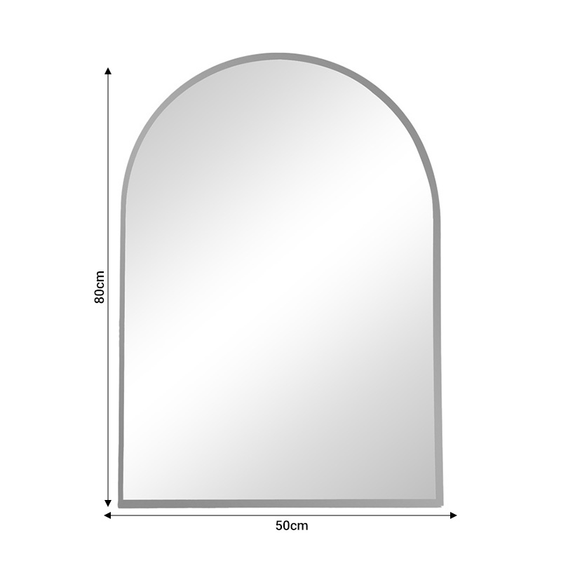 Oglinda Mirrory aluminiu negru 50x2.5x80 cm