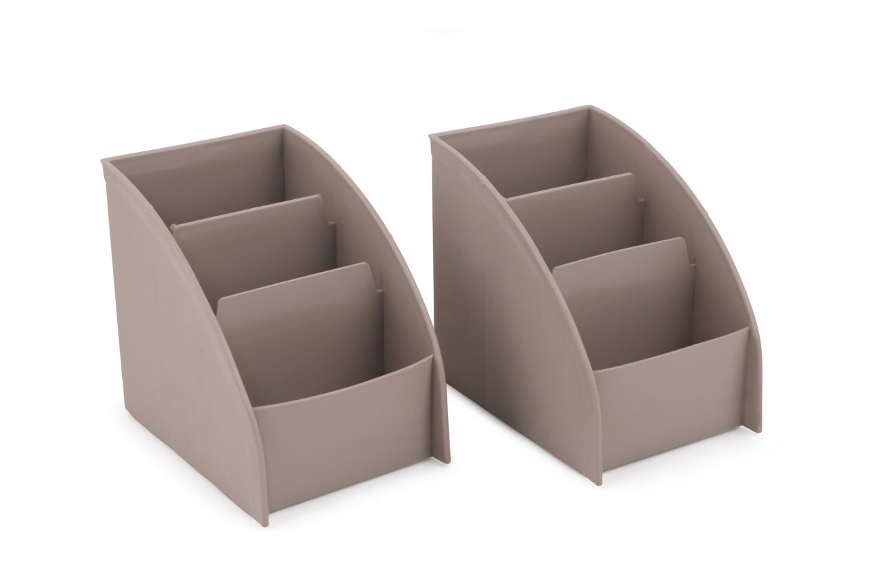 Organizator de machiaj LV202 Bej 9x12x13 cm - 1 | YEO