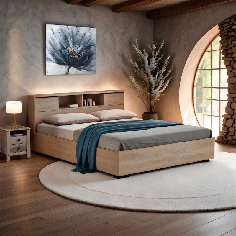 Pat dublu Olympus, Pako World, Stejar, 140x200 cm - 1 | YEO