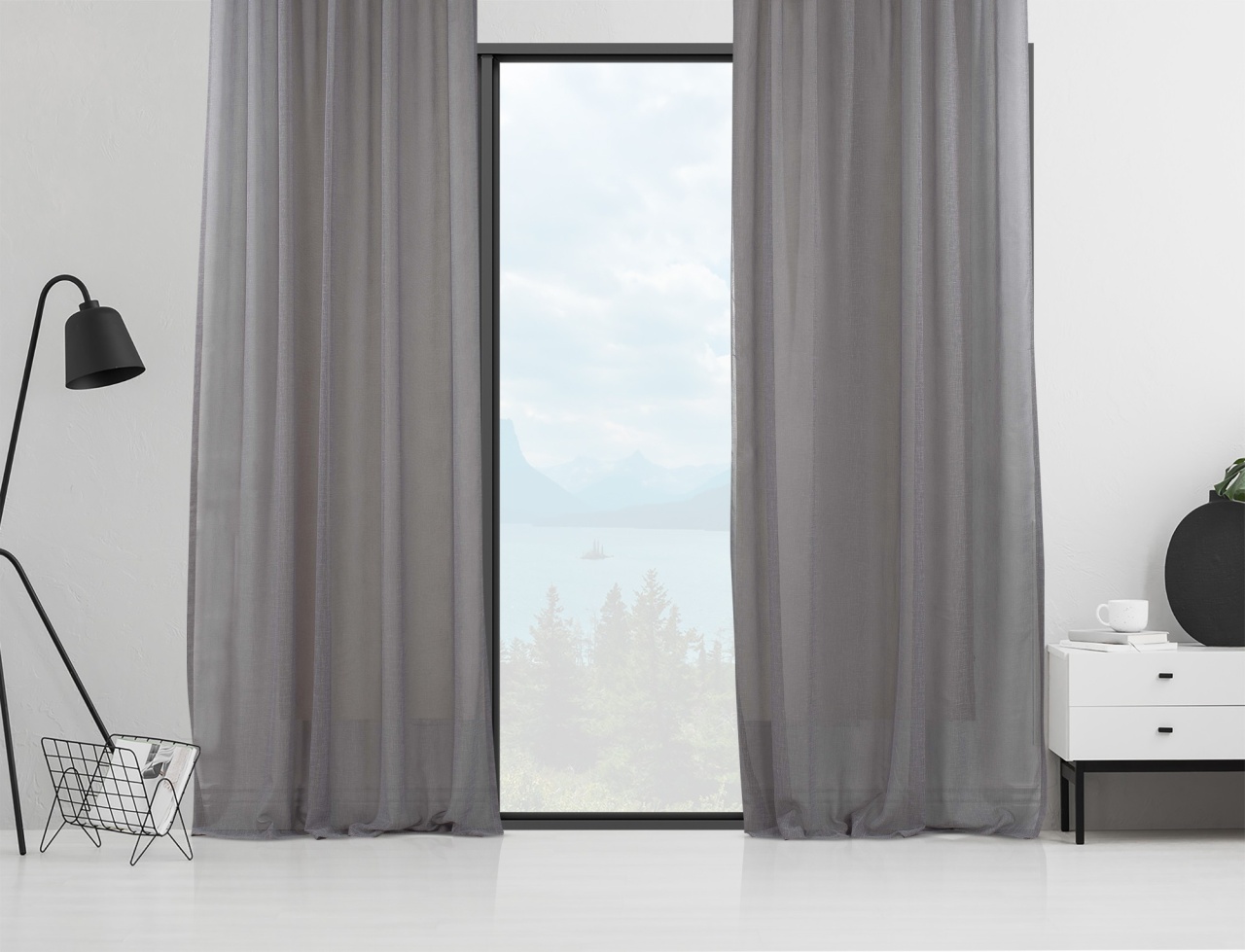 Perdea AS-10305 Gri 140x200 cm