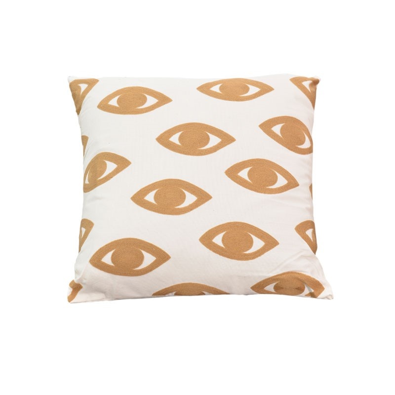 Pernuta decorativa Eyes Boho Pako World Natural 45x45x2.5 cm