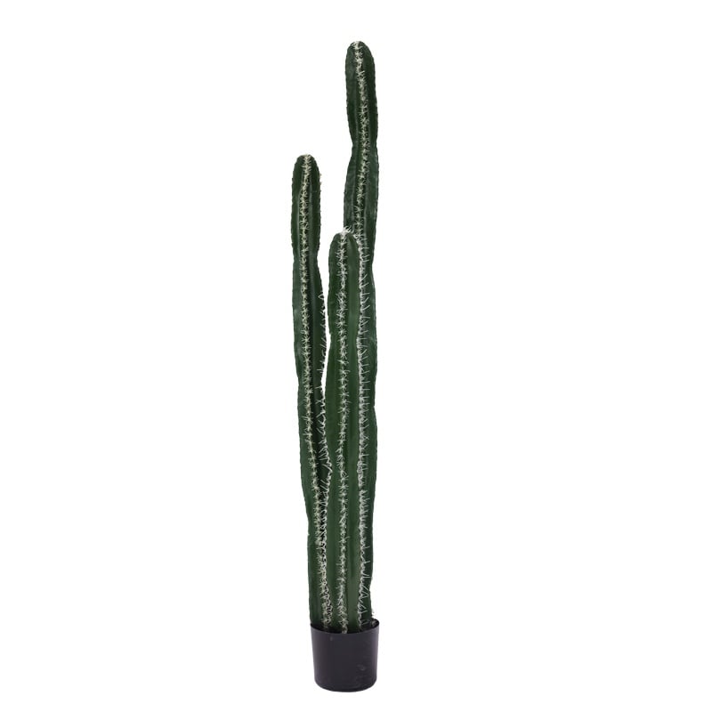 Planta decorativa Cactus II in ghiveci verde plastic PP H155 cm