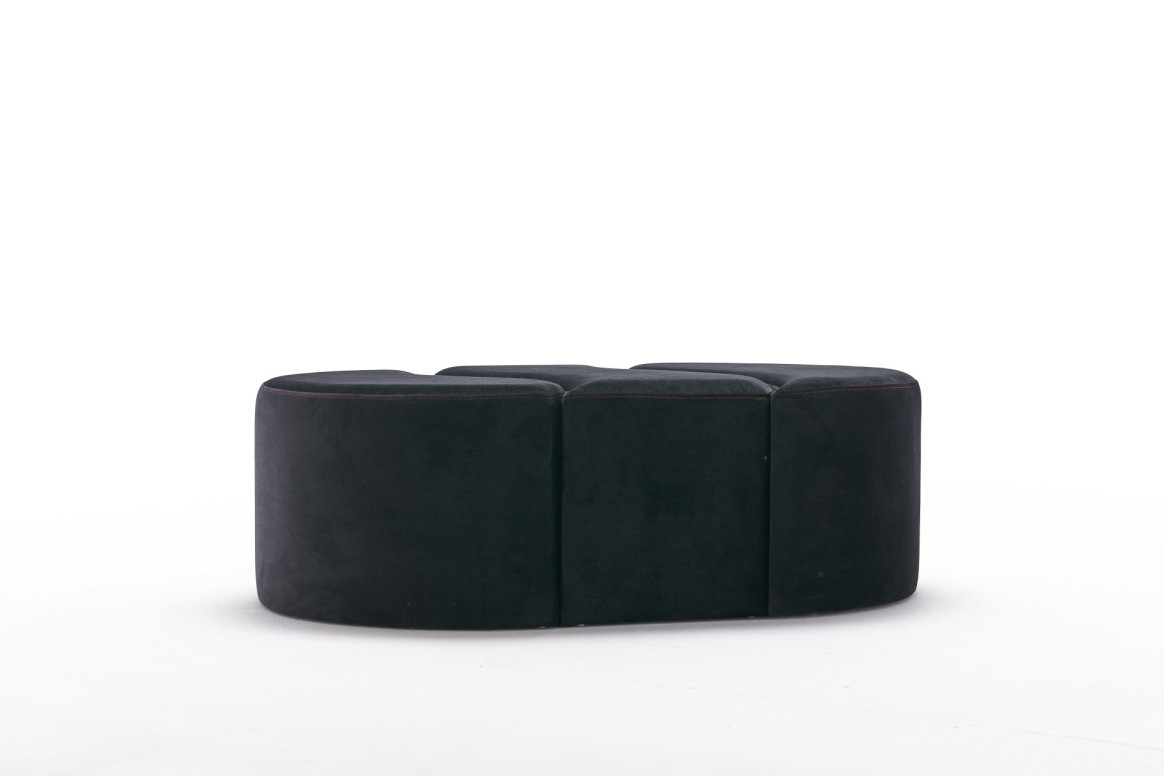 Pouf Alya, Antracit Roz - 2 | YEO