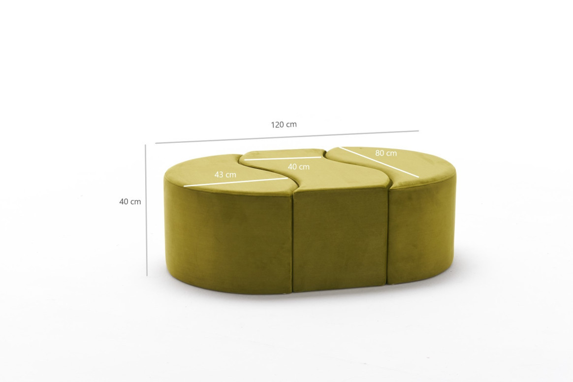 Pouf Alya, Verde - 6 | YEO