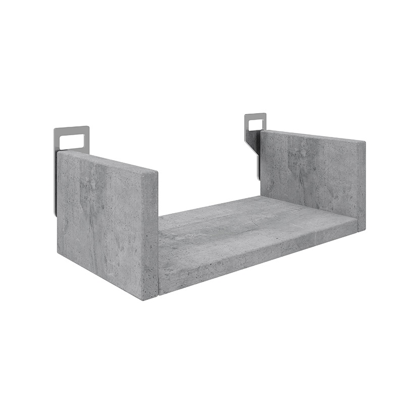 Raft de perete Derva, Pako World, Gri ciment, 30x15x10 cm
