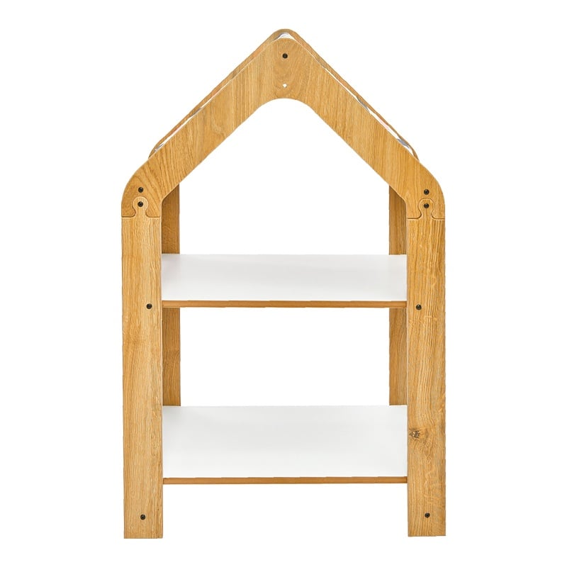 Raft Montessori Zoilen natural alb albastru mdf 57x34x70 cm - 1 | YEO