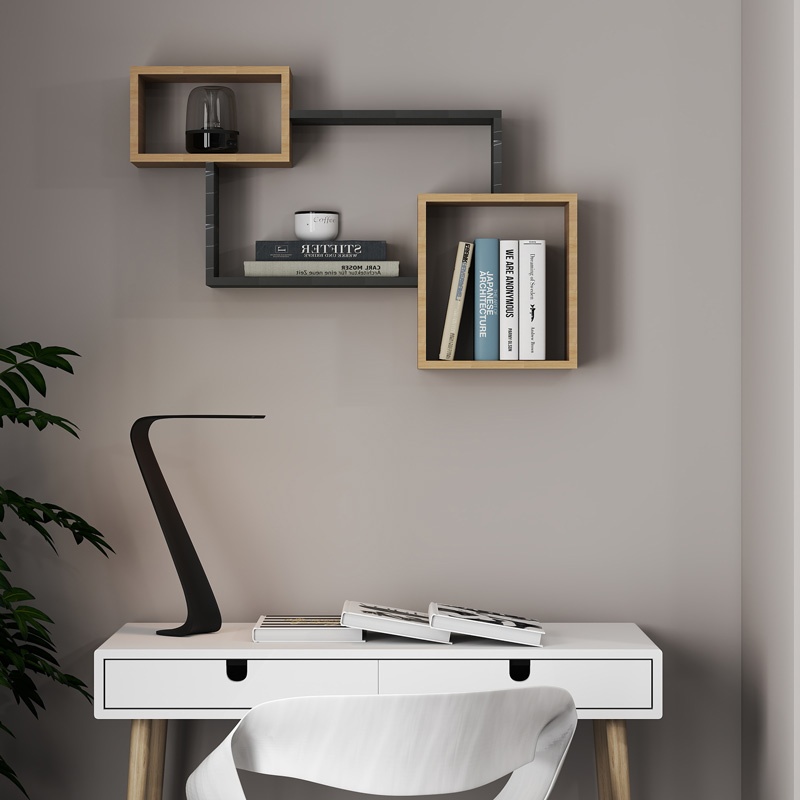 Raft perete Beldra Natural 84x15x57.8 cm - 1 | YEO