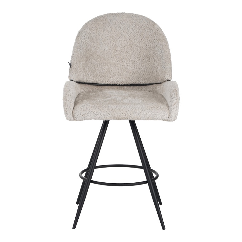 Scaun de bar Morea, Pako World, Bej, 55x66x107 cm - 3 | YEO