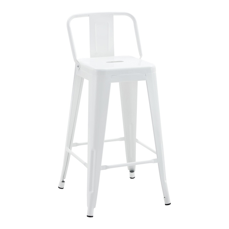 Scaun de bar Utopia Pako World Alb 42x42x86 cm