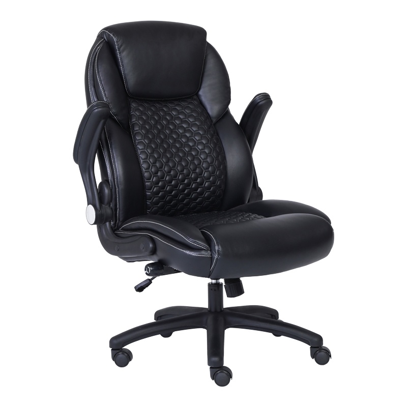 Scaun de birou Desain,Pako World, PU, Negru, 74x73x108-116 cm - 2 | YEO