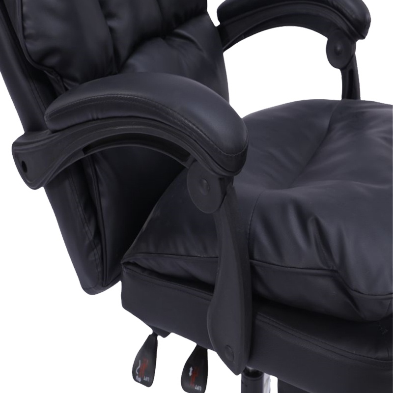 Scaun de birou Dietina, Pako World, Negru, 60x50x105-115 cm