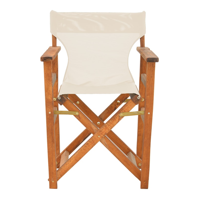 Scaun de regizor Kompa, Pako World, Lemn, Fag, Textil Ecru - 3 | YEO