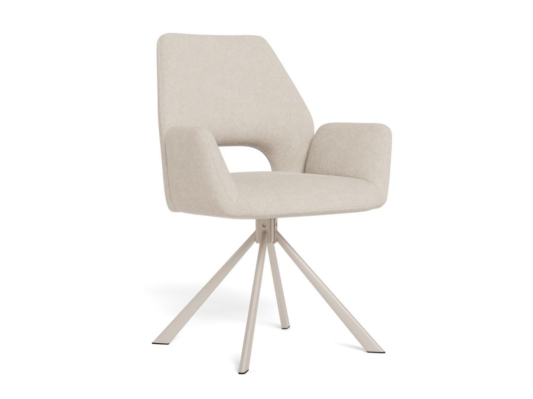 Scaun dining Graham, Bej, 87x59x62 cm - Imagine 3
