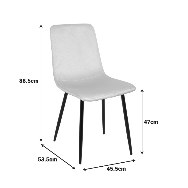 Scaun Grato Carbune 45.5x53.5x88.5 cm