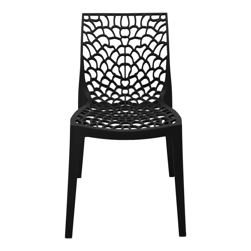 Scaun Hush, Pako World, PP, Negru, 50x57x81 cm - 3 | YEO