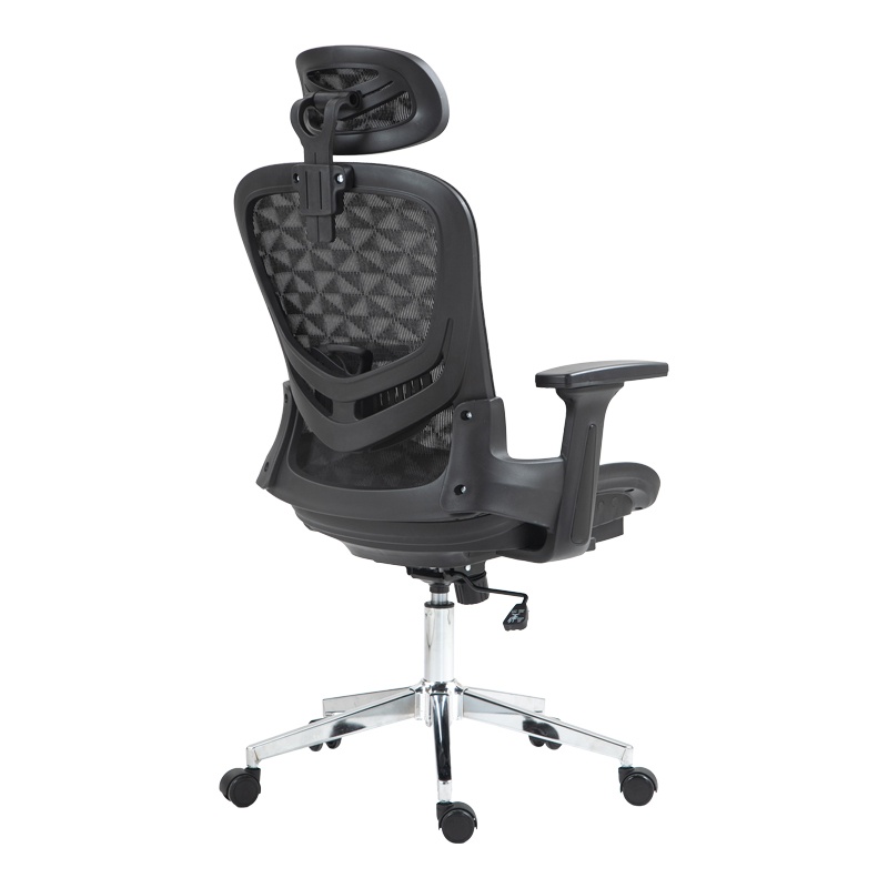 Scaun manager Mergi plasa neagra 62x63x120 cm - 2 | YEO