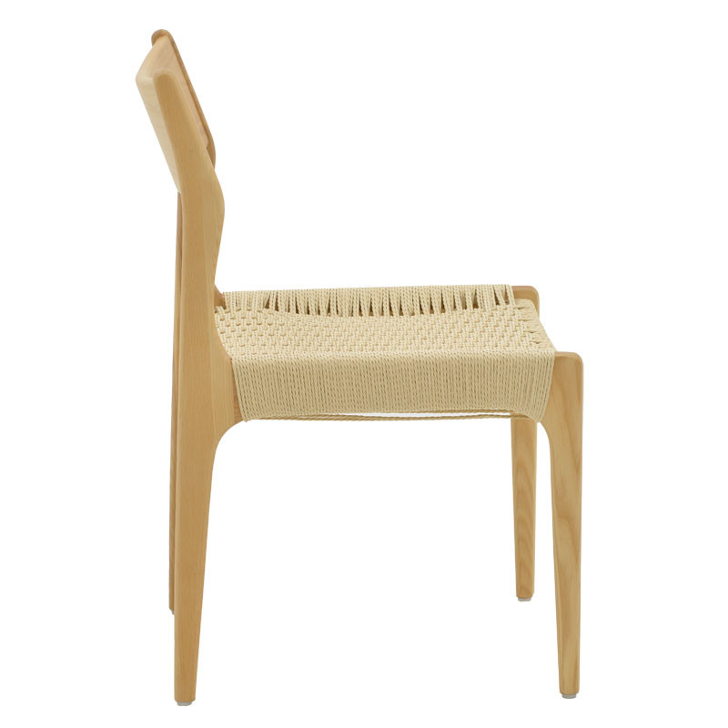 Scaun Martina lemn de fag, culoare lemn natural- franghie culoare lemn naturala 46x49x81cm - 2 | YEO