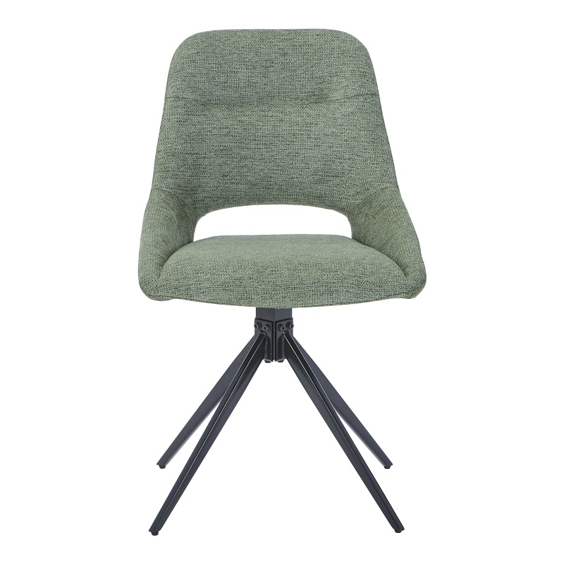 Scaun rotativ Luciano I, Pako World, Textil, Verde, 52x54x85 cm - 2 | YEO