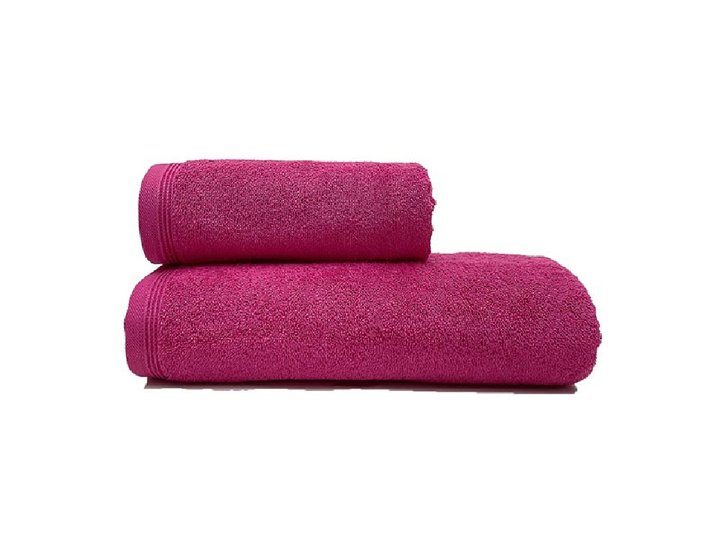 Set 2 Prosoape HT001 Fucsia 50x90 si 70x140 cm (Bumbac 100%)