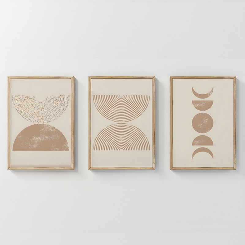 Set 3 tablouri Klipen Multicolor 33x1.5x48 cm