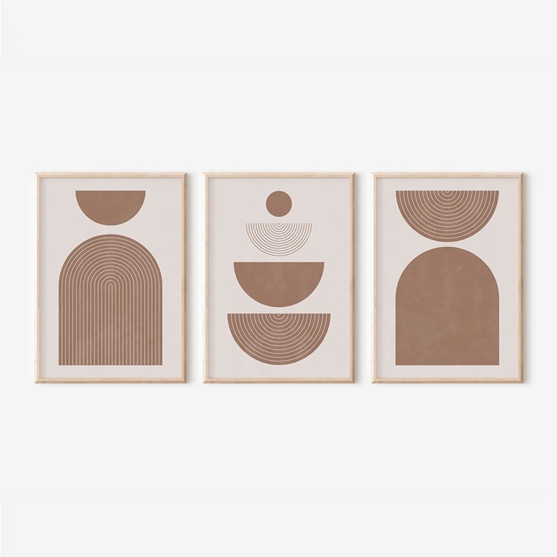 Set 3 tablouri Loana Multicolor 33x1.5x48 cm