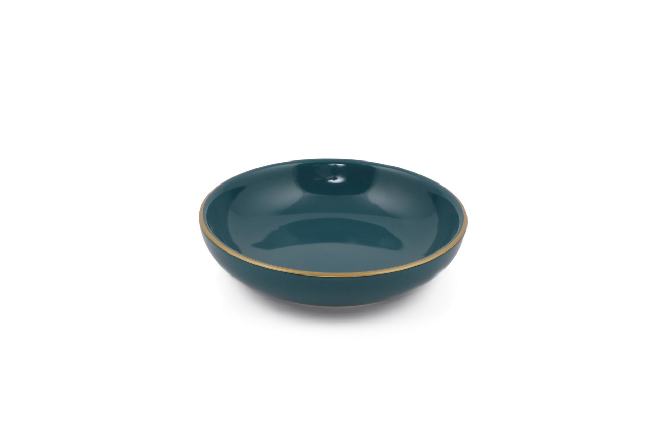 Set boluri de sos din ceramica (6 bucati) Mayd100 Albastru petrol 13x13x3.3 cm - 3 | YEO