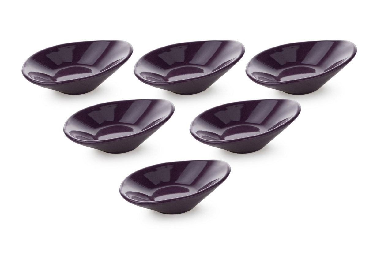 Set boluri de sos din ceramica (6 bucati) Mayd200 Violet 12x7.9x3 cm - 1 | YEO