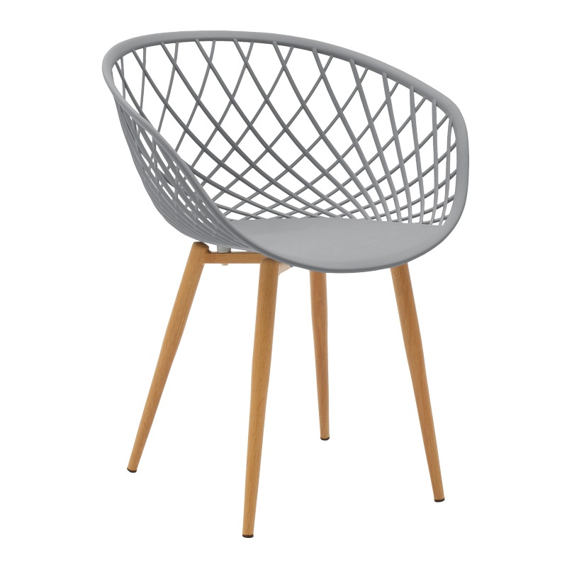 Set dining Elijah-Ezra, Pako World, Gri-Natural, 3 piese, 60x60x74 cm - 2 | YEO
