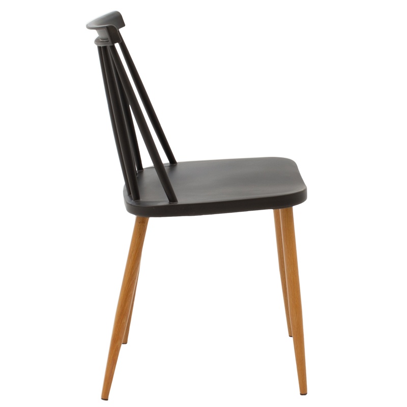 Set masa si scaune 3 buc Cuba Pako World Negru 70x70x75 cm - 3 | YEO