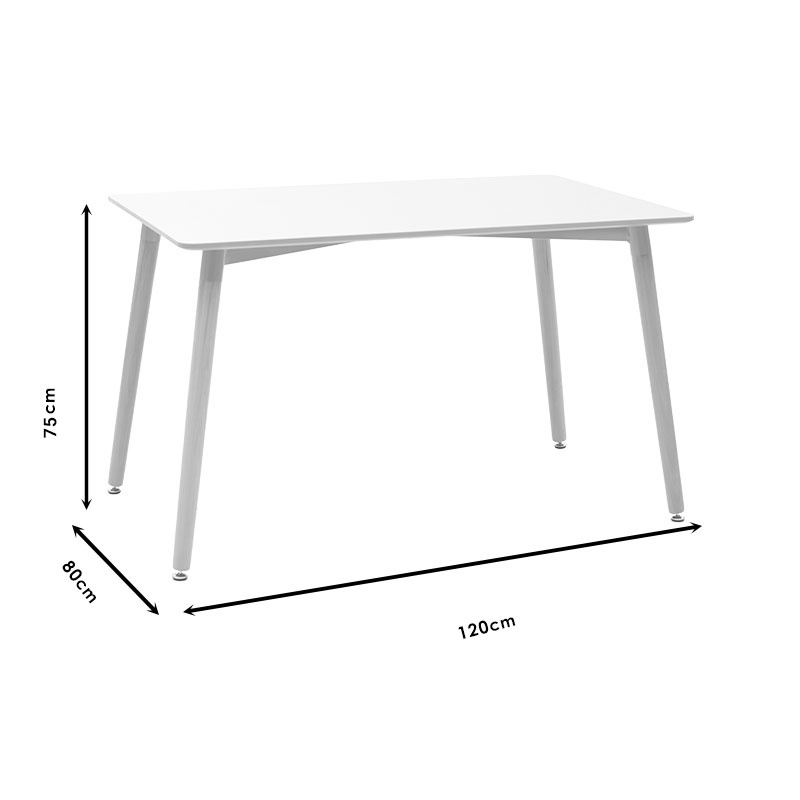 Set masa si scaune 5 buc Aurora-Natali Pako World Natural 120x80x76 cm