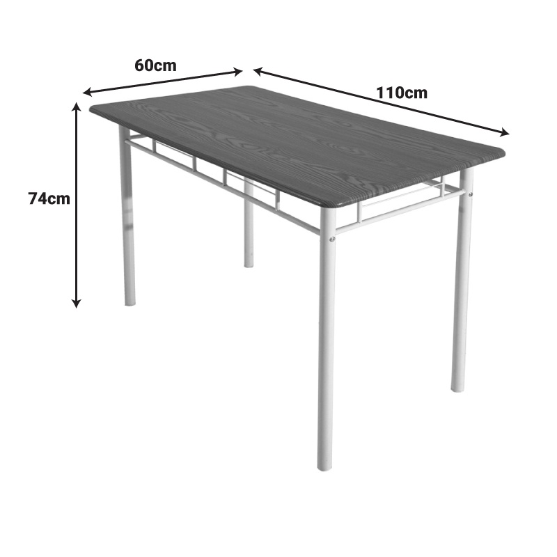 Set masa si scaune 5 piese Reforia Natural 110x60x74 cm