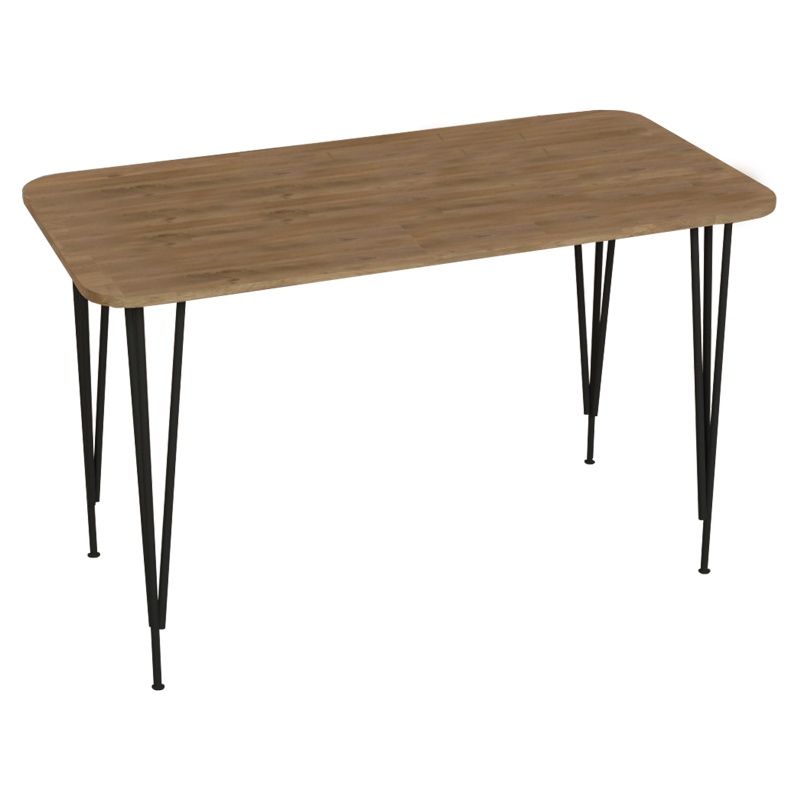 Set mobilier bucatarie 5 buc Nectar Negru 120x60x73 cm