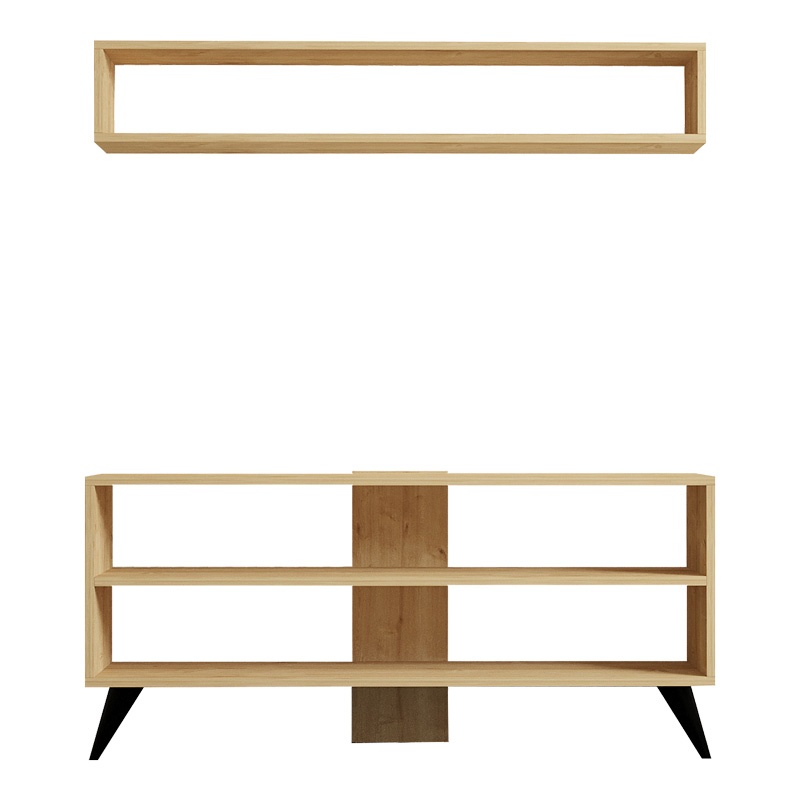Set mobilier pentru living Prestige, Pako World, Stejar, 120x29x50 cm