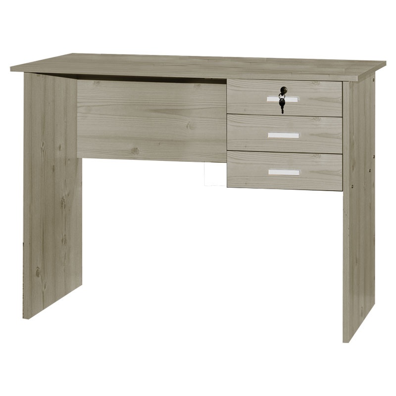 Set mobilier studenti birou si scaun de birou 2 buc Gaston II Pako World Negru 116x57x72 cm - 1 | YEO