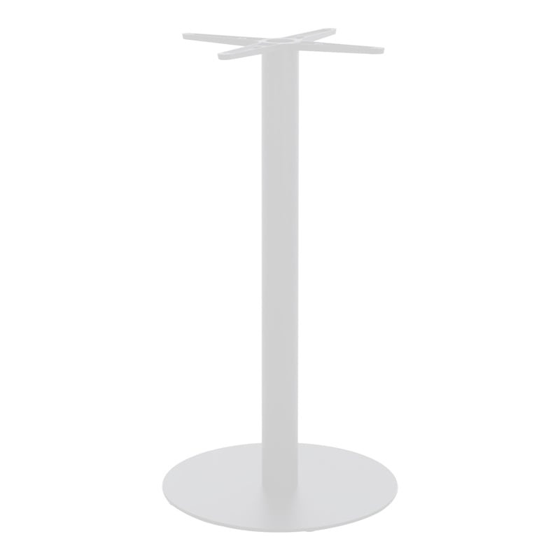 Stalp picior suport blat masa bar metal alb-negru 40x40x108 cm