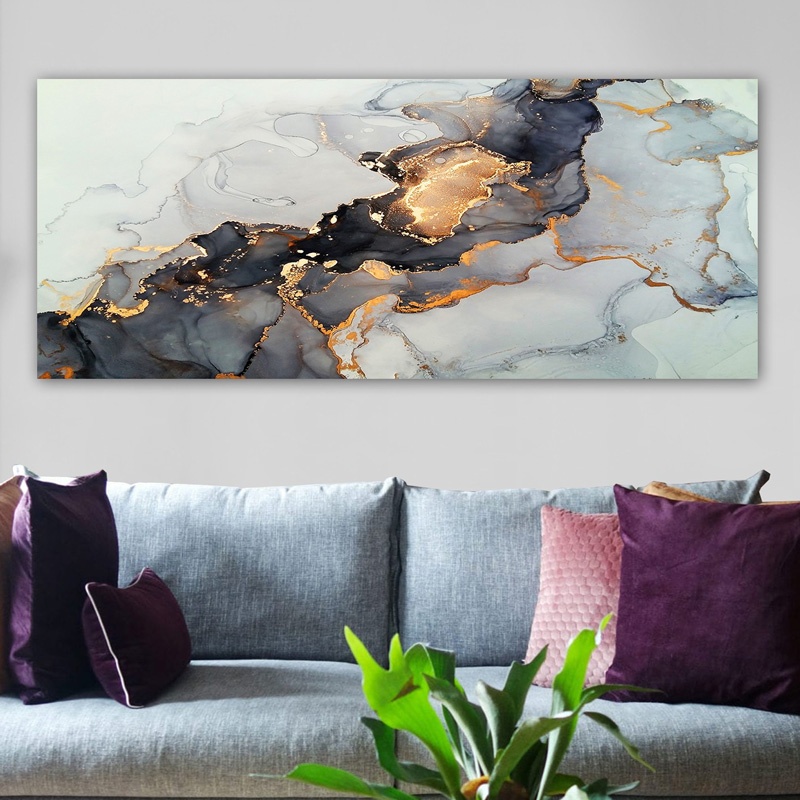 Tablou Canva Marbole, Pako World, Digital, 50x3x120 cm - 1 | YEO