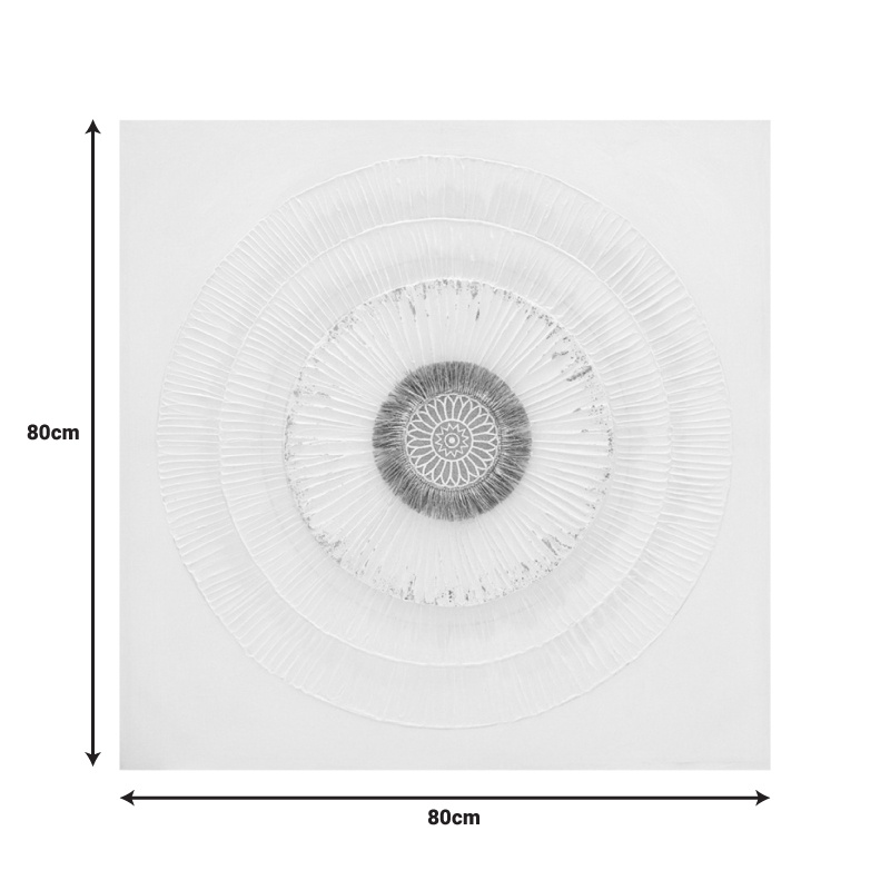 Tablou canvas Circled Inart, Pako World, 80x3x80 cm - 1 | YEO