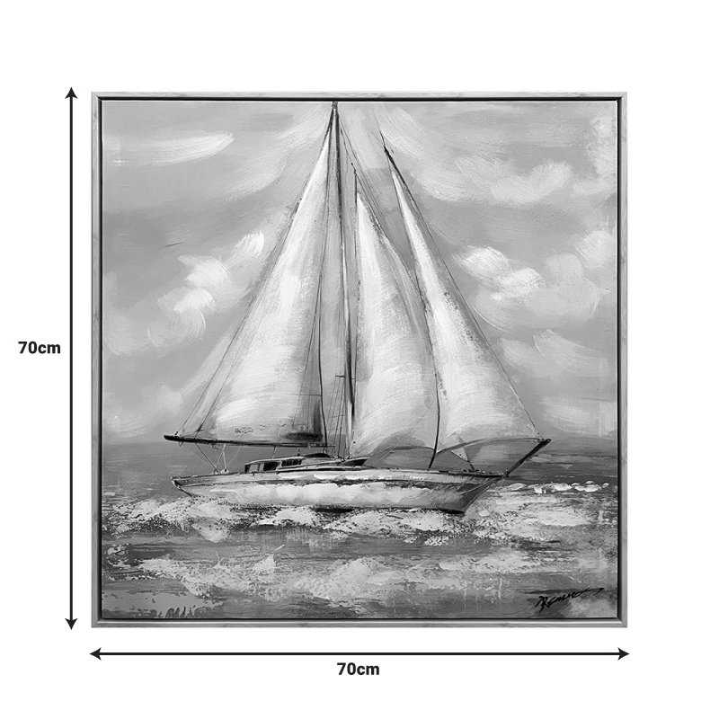 Tablou canvas Siedo I Pako World, cu rama, 70x3.5x70 cm