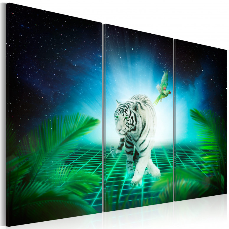 Tablou - Ice tiger 90x60 cm