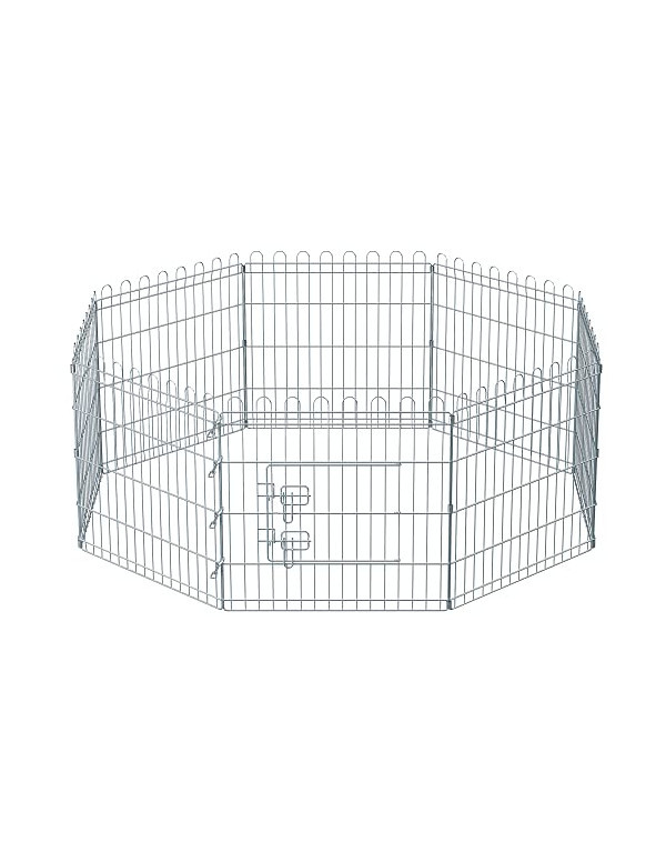 Tarc pentru animale de companie, Feandrea, Argintiu, ‎PPK001W01, 159 x 159 x 61 cm