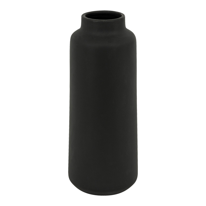 Vaza ceramica Bender, Pako World, Negru, 12x12x30 cm