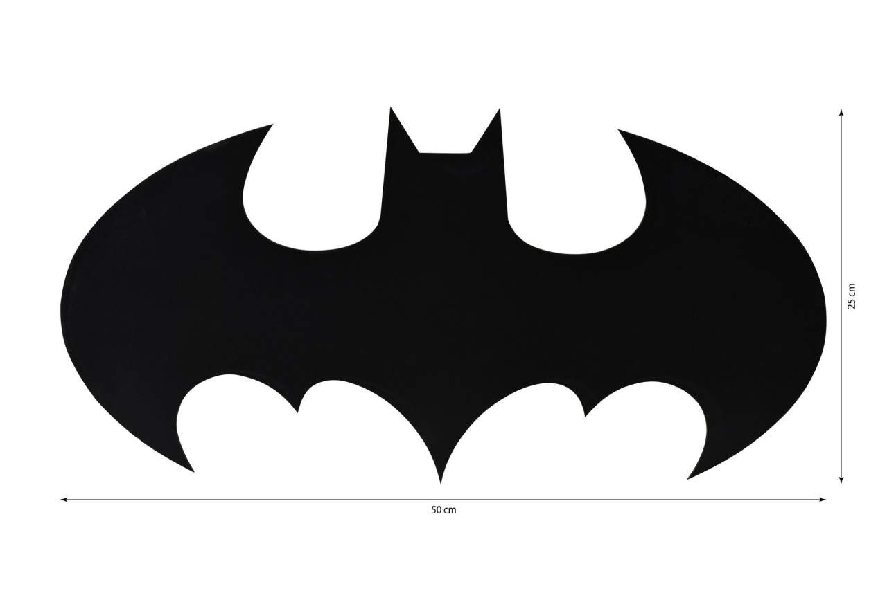 Aplică de perete LED decorativă Batman Rosu 50x25 cm