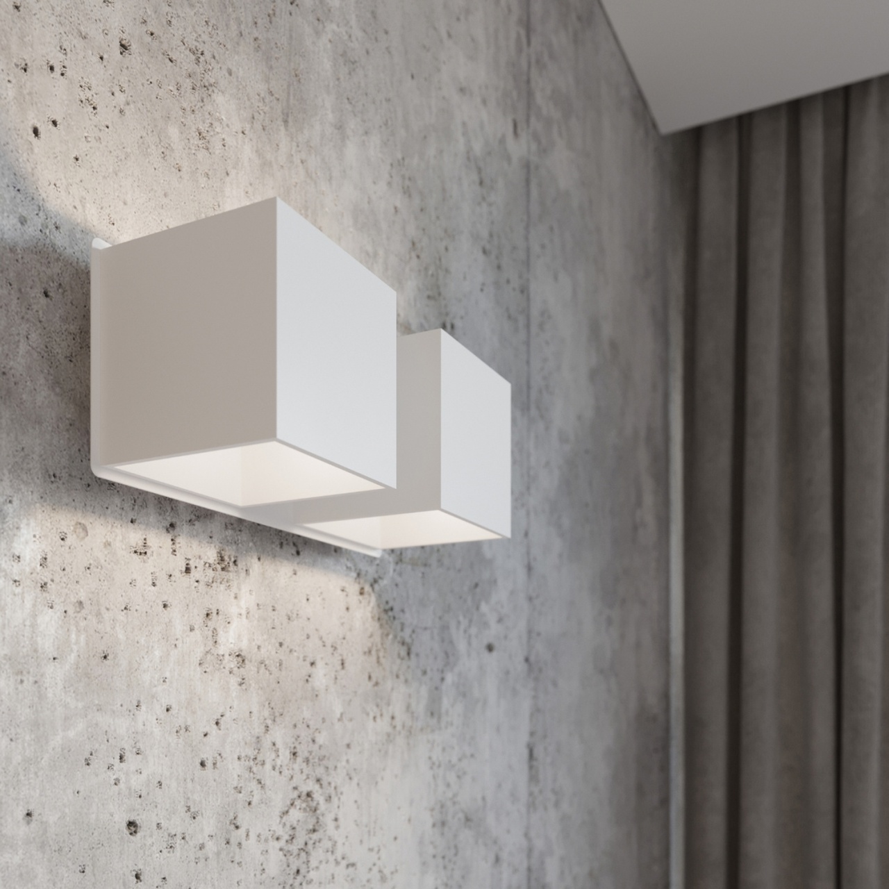 Aplica perete Quad Alb 26x12x11 cm