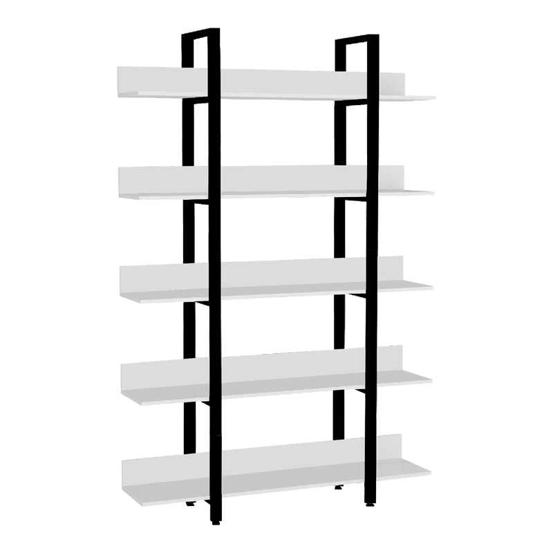 Biblioteca Almond alb-negru 119x27x185 cm