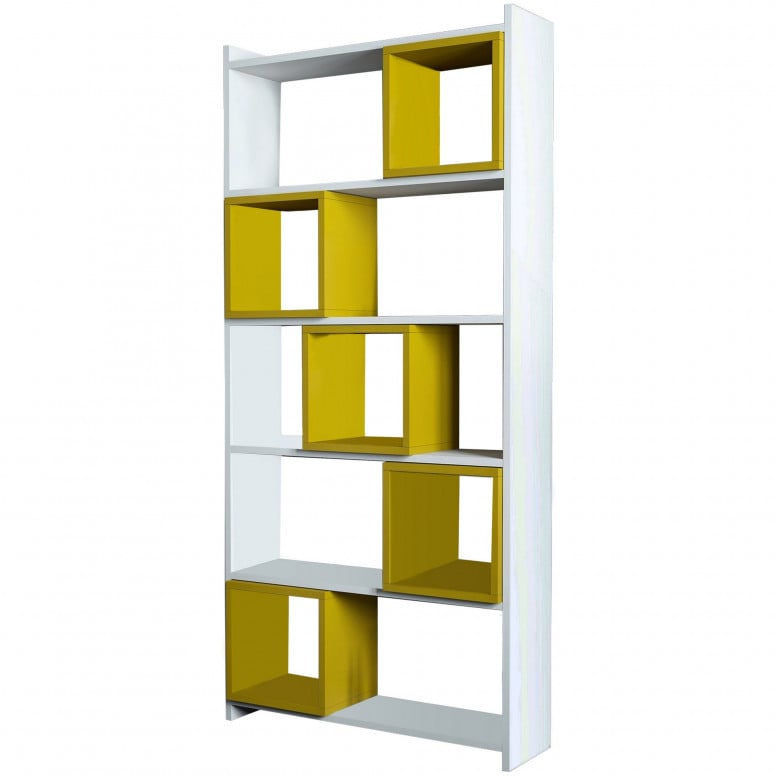 Biblioteca Box - Alb, Yellow - 3 | YEO