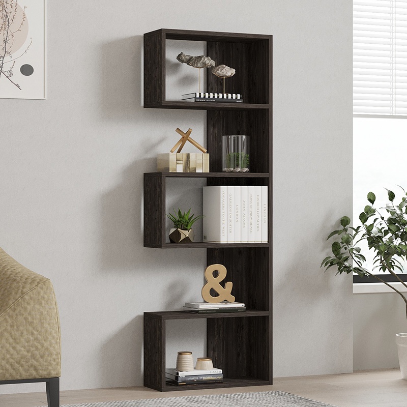 Biblioteca Cascade, Pako World, Stejar inchis, 51x22x150 cm - 1 | YEO