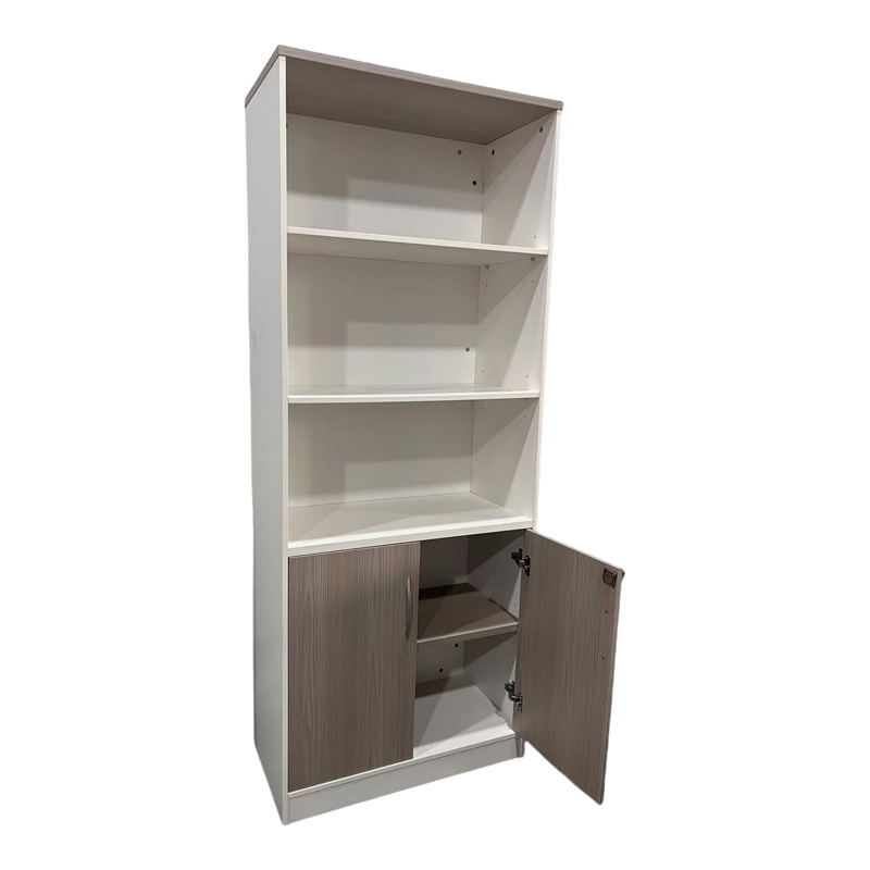 Biblioteca de birou Armadi, Pako World, Alb-Sonoma, 80x40x200 cm - 3 | YEO