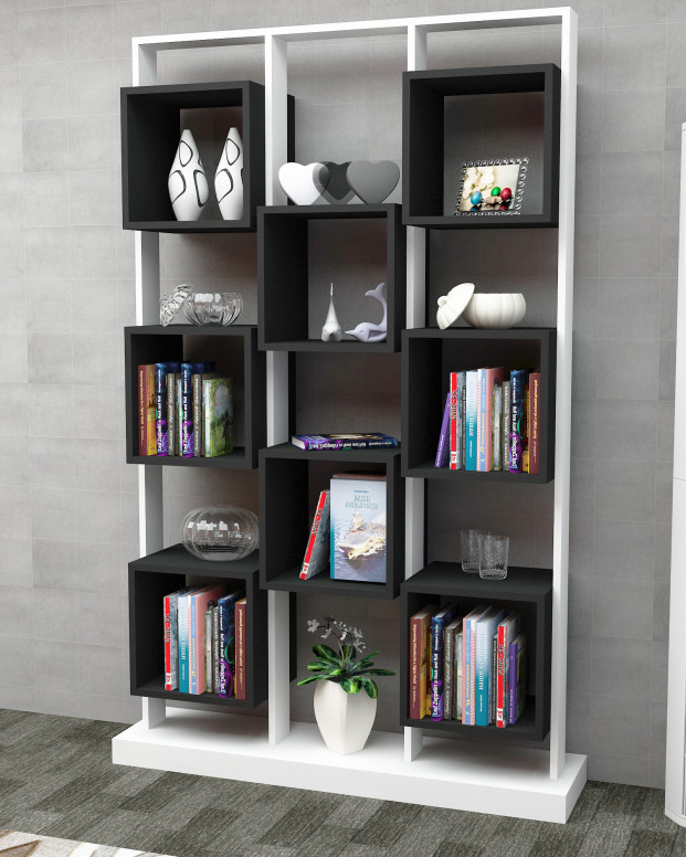 Biblioteca Edge - Alb, Negru