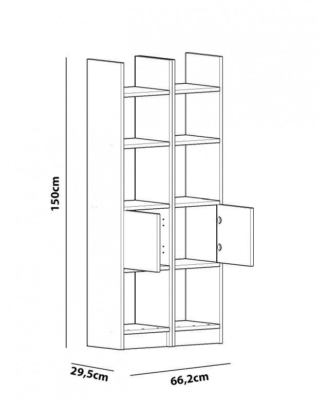 Biblioteca Esbi 102 - Alb - 3 | YEO